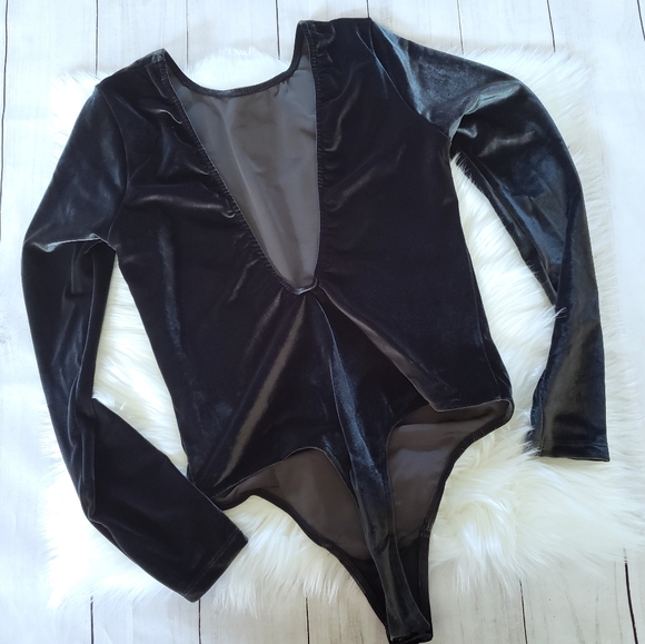 Victoria's Secret Velvet Glitter Bodysuit - Picture 3 of 8